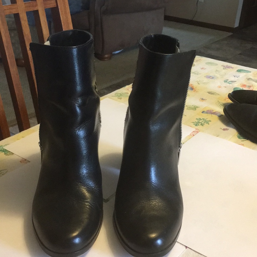 Michael Kors calf hair ankle boots